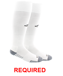 adidas Episcopal Copa Zone Cushion Sock - White Episcopal Girls Medium (5-8.5) White - Third Coast Soccer