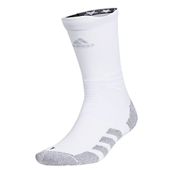 adidas 5-Star Team Traxion 2.0 Crew - White Socks   - Third Coast Soccer
