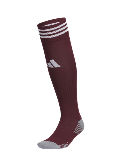 adidas Copa Zone Cushion V Sock - Maroon/White Socks - Third Coast Soccer
