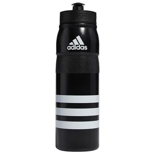 adidas Stadium 750ml Plastic Water Bottle - Black/White Drinkware - Third Coast Soccer