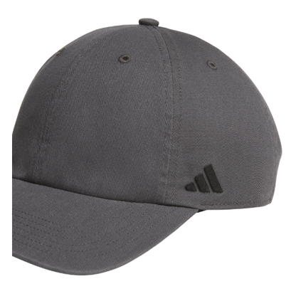adidas Fundamental Washed Relaxed Cap - Dark Grey/Black Hats - Third Coast Soccer