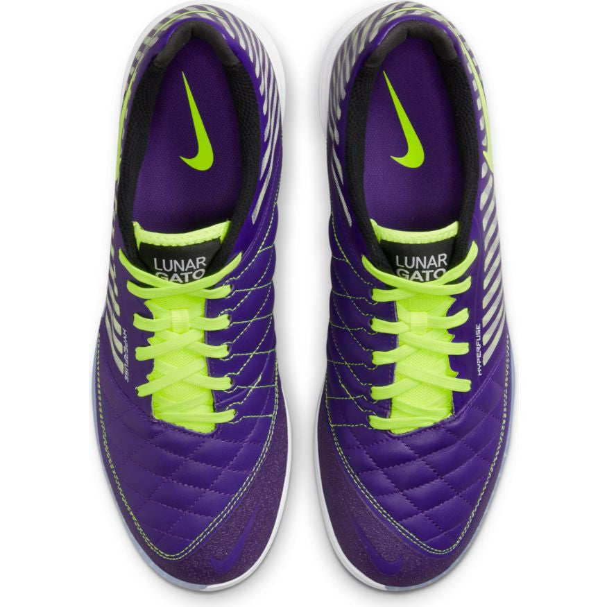 Nike Lunar Gato II IC - Electro Purple/Volt Mens Indoor Mens 9.5 Electro Purple/Volt/Black/Whit - Third Coast Soccer