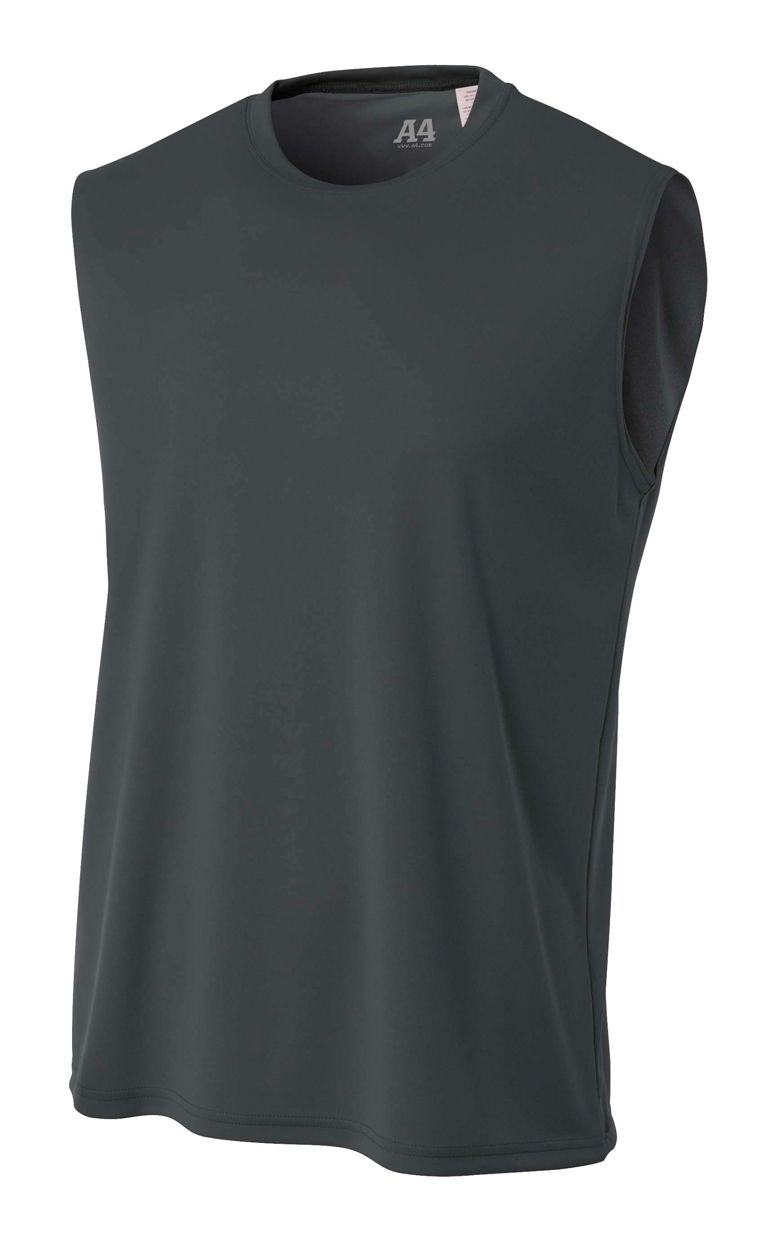 A4 Cooling Performance Muscle Training Wear Graphite Mens Small - Third Coast Soccer
