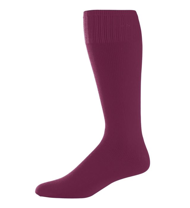 Augusta Intermediate Game Sock Socks Maroon Small - Third Coast Soccer