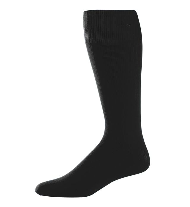 Augusta Intermediate Game Sock Socks Black Small - Third Coast Soccer
