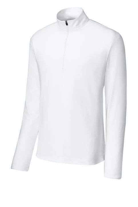 Sport-Tek® Micropique Sport-Wick® 1/4-Zip Jacket White Mens Small - Third Coast Soccer