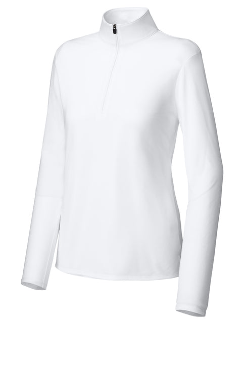 Sport-Tek® Women’s Micropique Sport-Wick® 1/4-Zip Jacket White Womens XSmall - Third Coast Soccer