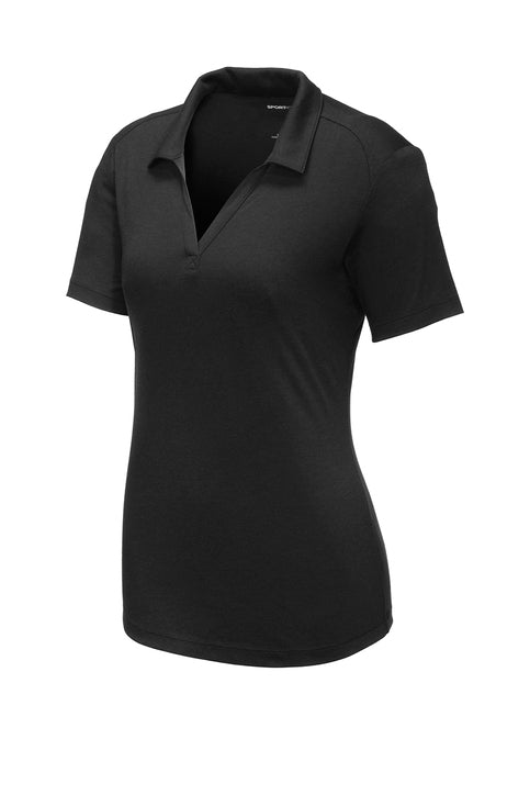 Sport-Tek® Women's PosiCharge® Tri-Blend Wicking Polo Polo Black Womens XSmall - Third Coast Soccer