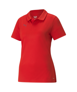 PUMA Women's TeamLiga Sideline Polo Polos Red Womens XSmall - Third Coast Soccer