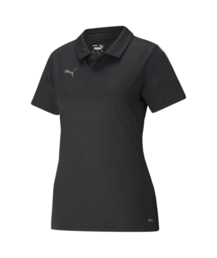 PUMA Women's TeamLiga Sideline Polo Polos Black Womens XSmall - Third Coast Soccer