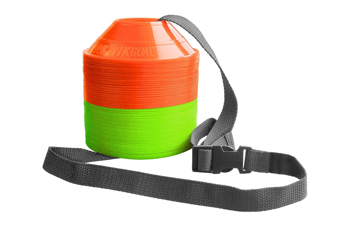 KwikGoal Mini Disc Cone Kit Equipment Hi-Vis Green/Orange  - Third Coast Soccer