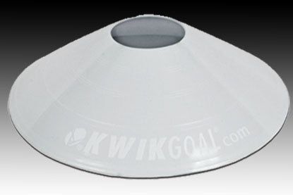 Kwikgoal Small Disc Cones 25-Pack - White Field Equipment White Pack - Third Coast Soccer