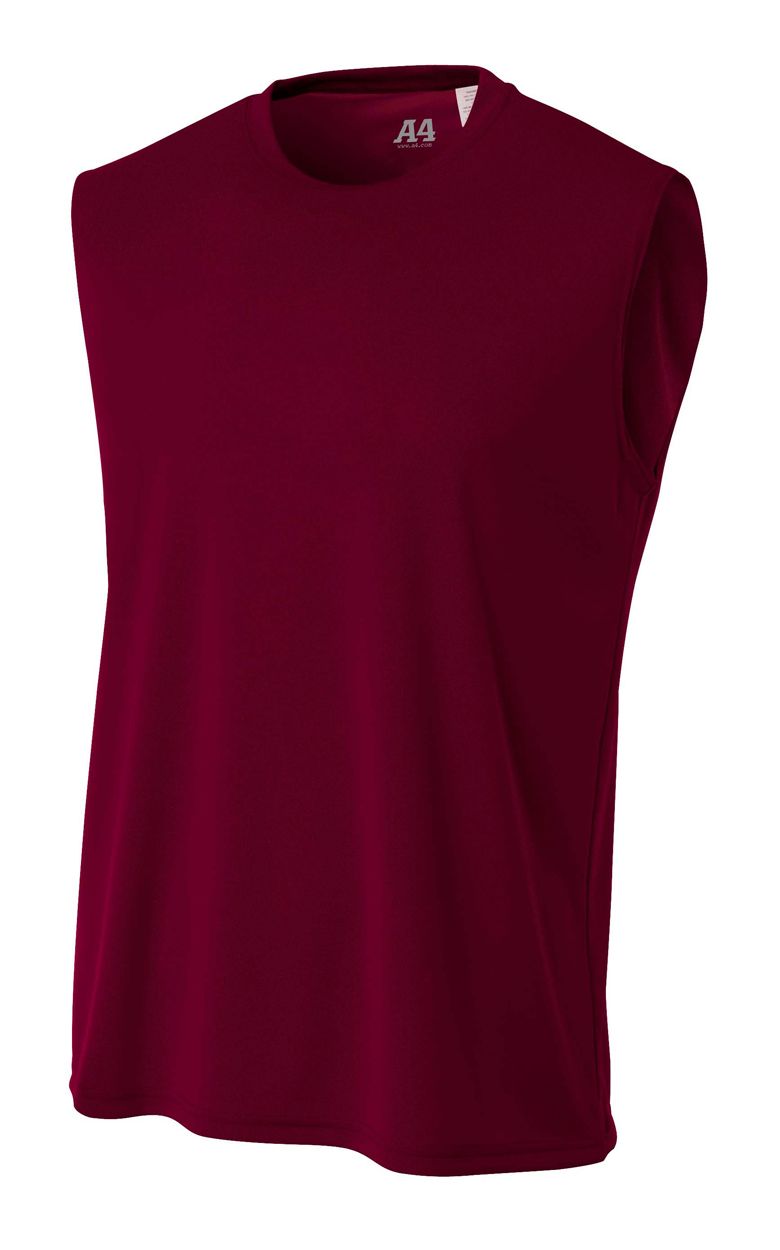 A4 Cooling Performance Muscle Training Wear Maroon Mens Small - Third Coast Soccer