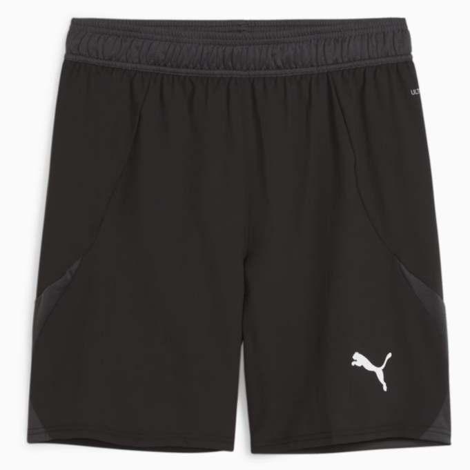 Puma Team Final Shorts - Black/Dark Grey Shorts   - Third Coast Soccer