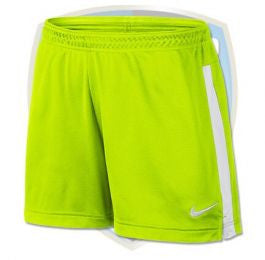Nike Academy Knit Short Shorts Volt/White Mens X-Small - Third Coast Soccer