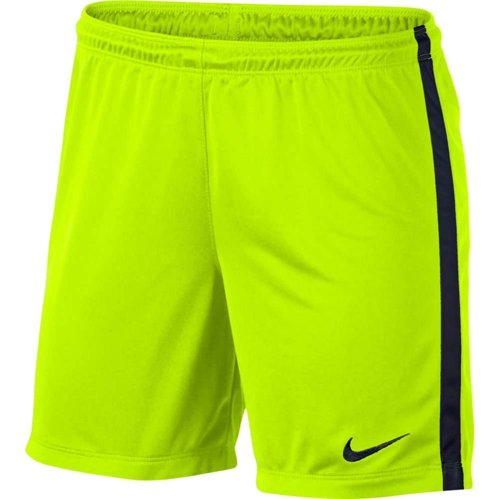 Nike Women's League Knit Short Shorts Volt/Black Womens X-Small - Third Coast Soccer