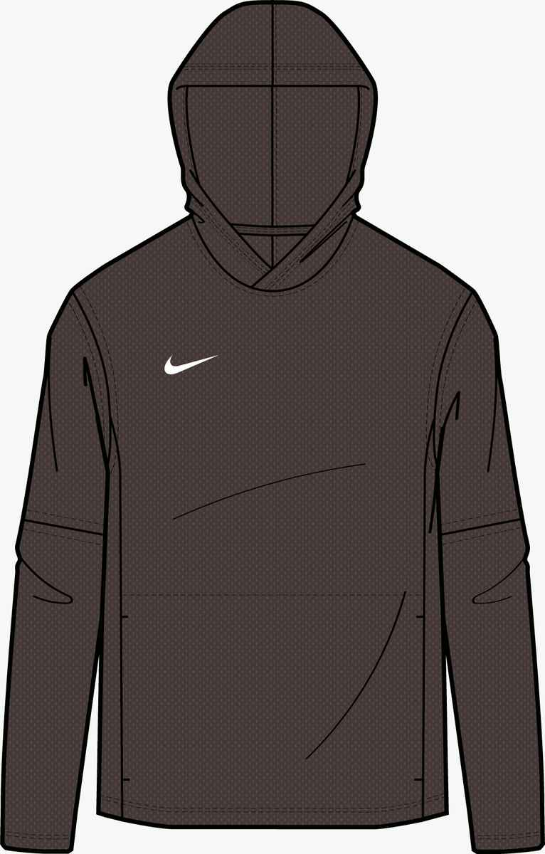 Nike Men's Dri-FIT Lightweight Long-Sleeve Hoodie Training Wear Dark Cinder/White Mens XSmall - Third Coast Soccer