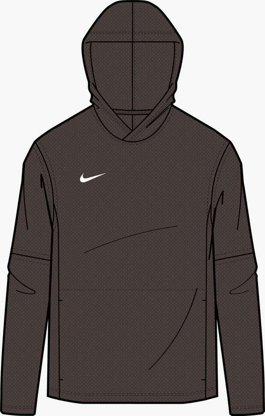 Nike Men's Dri-FIT Lightweight Long-Sleeve Hoodie Training Wear Dark Cinder/White Mens XSmall - Third Coast Soccer