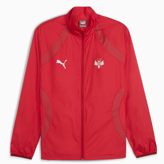 Puma Serbia Pre-Match Woven Jacket International Replica   - Third Coast Soccer
