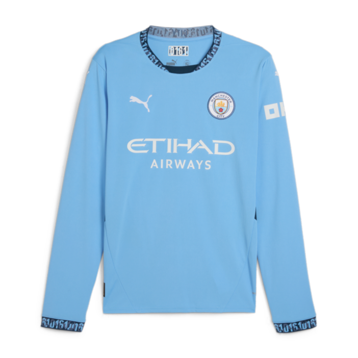 Puma Manchester City FC LS Home Jersey 24/25 Club Replica Closeout - Third Coast Soccer