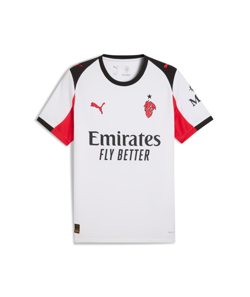 PUMA AC Milan Away Jersey 25/26 Club Replica White Mens Small - Third Coast Soccer