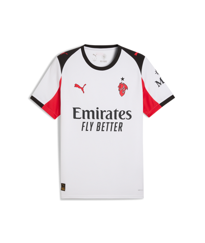 PUMA AC Milan Away Jersey 25/26 Club Replica White Mens Small - Third Coast Soccer