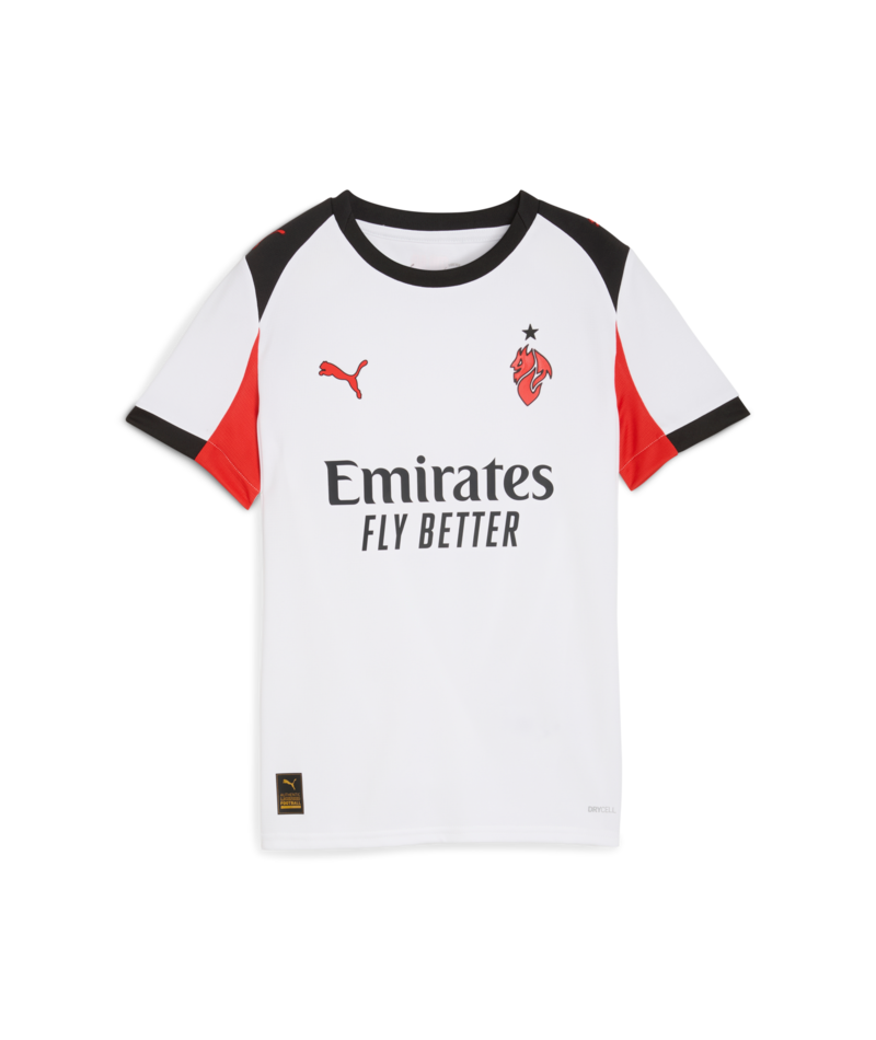 PUMA Youth AC Milan Away Jersey 25/26 Club Replica White Youth Small - Third Coast Soccer