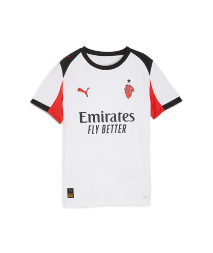 PUMA Youth AC Milan Away Jersey 25/26 Club Replica White Youth Small - Third Coast Soccer