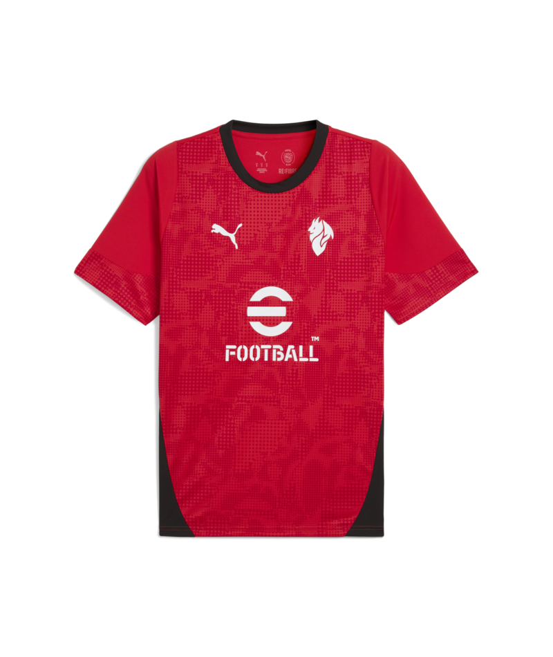 PUMA AC Milan Training Jersey 25/26 - Red Club Replica Red/Black Mens Small - Third Coast Soccer