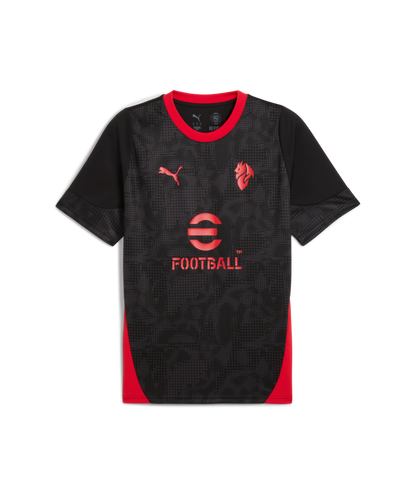PUMA AC Milan Training Jersey 25/26 - Black Club Replica Black/Red Mens Small - Third Coast Soccer