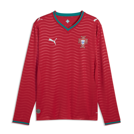 Puma Men's FPF Portugal Home LS Jersey 2026 International Replica - Third Coast Soccer