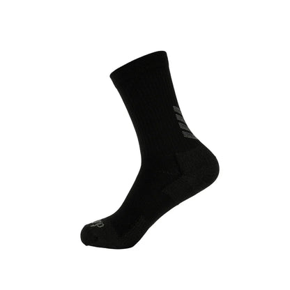 Teqnigrip Crew Sock Socks Black Small - Third Coast Soccer