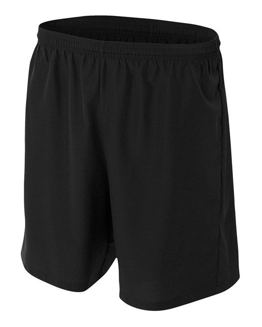 A4 Woven Soccer Short - Black Walker Area Middle School Mens Small Black - Third Coast Soccer