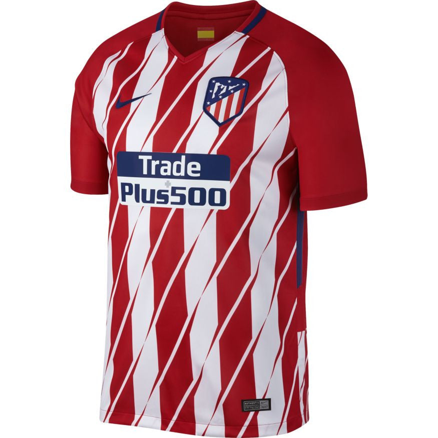 Nike Atletico Madrid Home Jersey 17/18 Club Replica Sport Red/White/Deep Royal Blu Mens Small - Third Coast Soccer