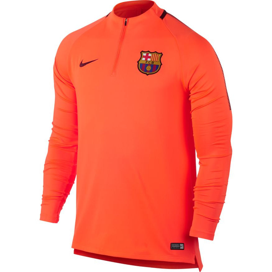Nike Fc Barcelona Squad Drill Top 17/18 Jackets Hyper Crimson/Night Maroon Mens Small - Third Coast Soccer