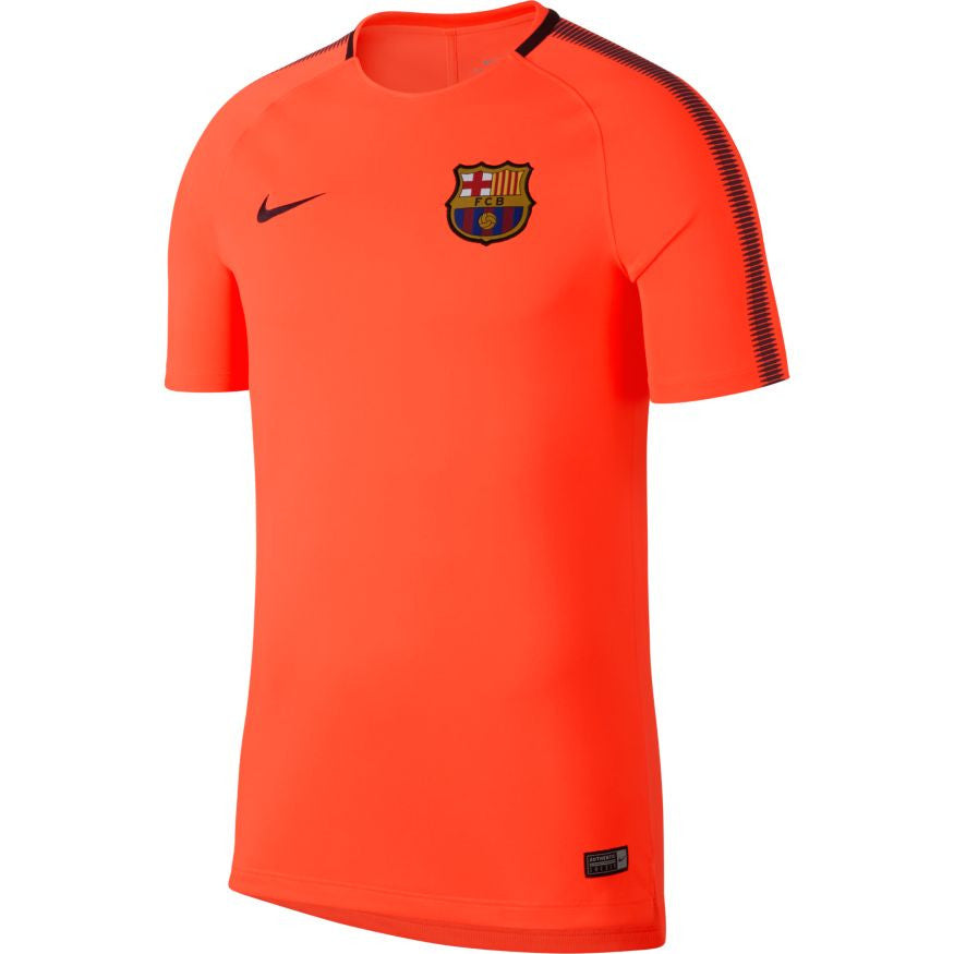 Nike Fc Barcelona Squad Top 17/18 Club Replica Hyper Crimson/Night Maroon Mens Small - Third Coast Soccer