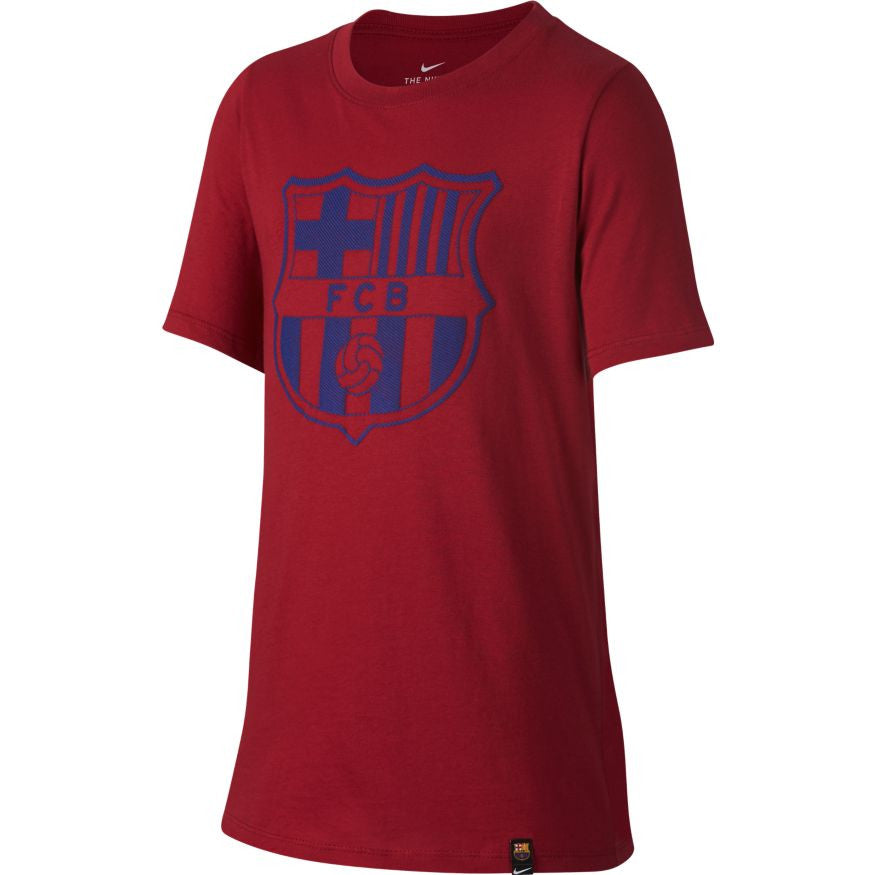 Nike Barcelona Youth Crest Tee - Noble Red T-Shirts Noble Red Youth Small - Third Coast Soccer