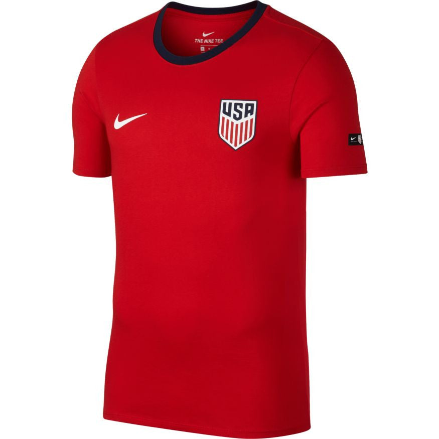 Nike USA Football T-Shirt - University Red/Midnight Navy T-Shirts University Red/Midnight Navy Mens Large - Third Coast Soccer