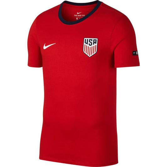 Nike USA Football T-Shirt - University Red/Midnight Navy T-Shirts University Red/Midnight Navy Mens Large - Third Coast Soccer