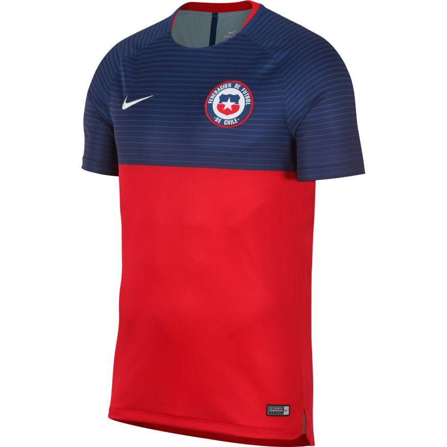 Nike Chile 2018 Squad Top - Chile Red/Loyal Blue/White International Replica Chile Red/Loyal Blue/White Mens Small - Third Coast Soccer