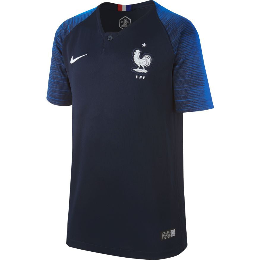 Nike Youth France 2018 Home Jersey International Replica Obsidian/White Youth Small - Third Coast Soccer