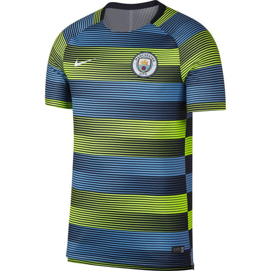 Nike Manchester City Fc Squad Top 18/19 Club Replica Volt/Field Blue/Obsidian/White Mens Small - Third Coast Soccer