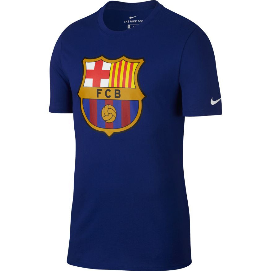 Nike Barcelona Crest Tee - Deep Royal Blue T-Shirts Deep Royal Blue Mens Small - Third Coast Soccer