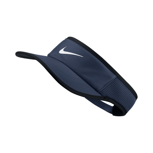 Nike Aerobill Featherlight Visor Hats Midnight Navy/Black/White  - Third Coast Soccer