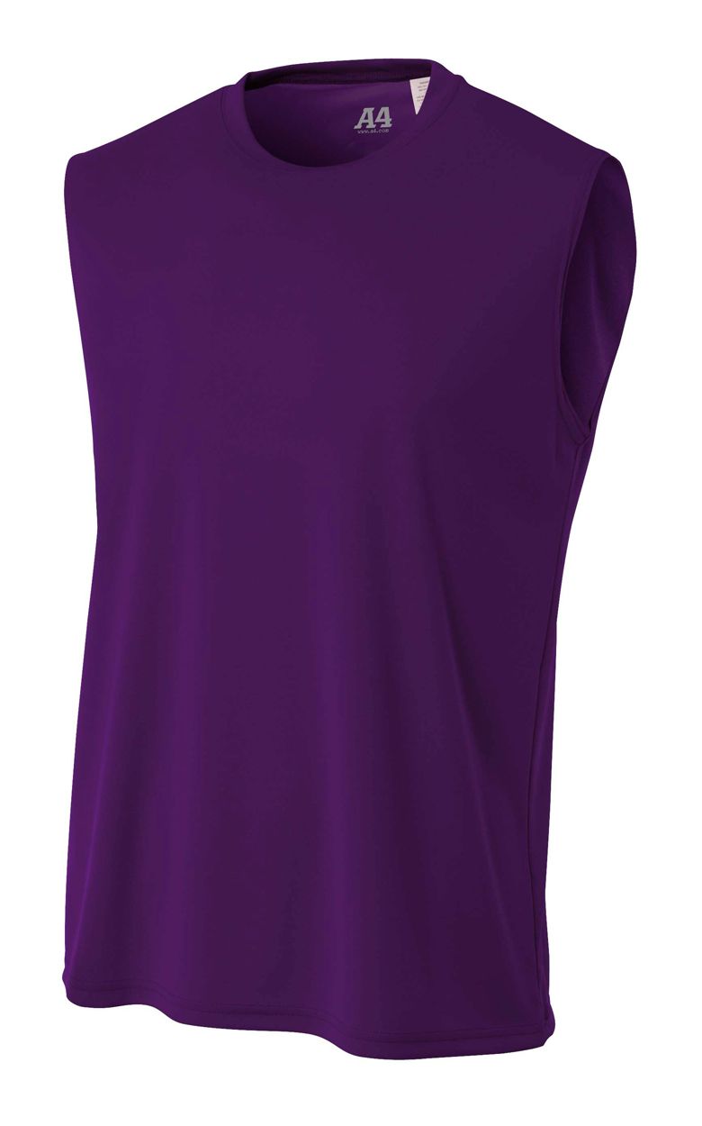 A4 Cooling Performance Muscle Training Wear Purple Mens Small - Third Coast Soccer