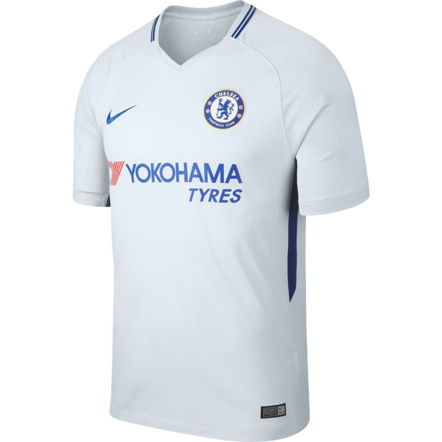 Nike Chelsea Fc Away Jersey 17/18 Club Replica Pure Platinum/Rush Blue Mens Small - Third Coast Soccer
