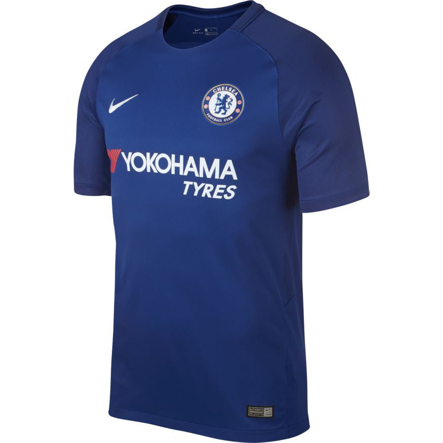 Nike Chelsea FC Home Jersey 17/18 Club Replica Rush Blue/White Mens Small - Third Coast Soccer