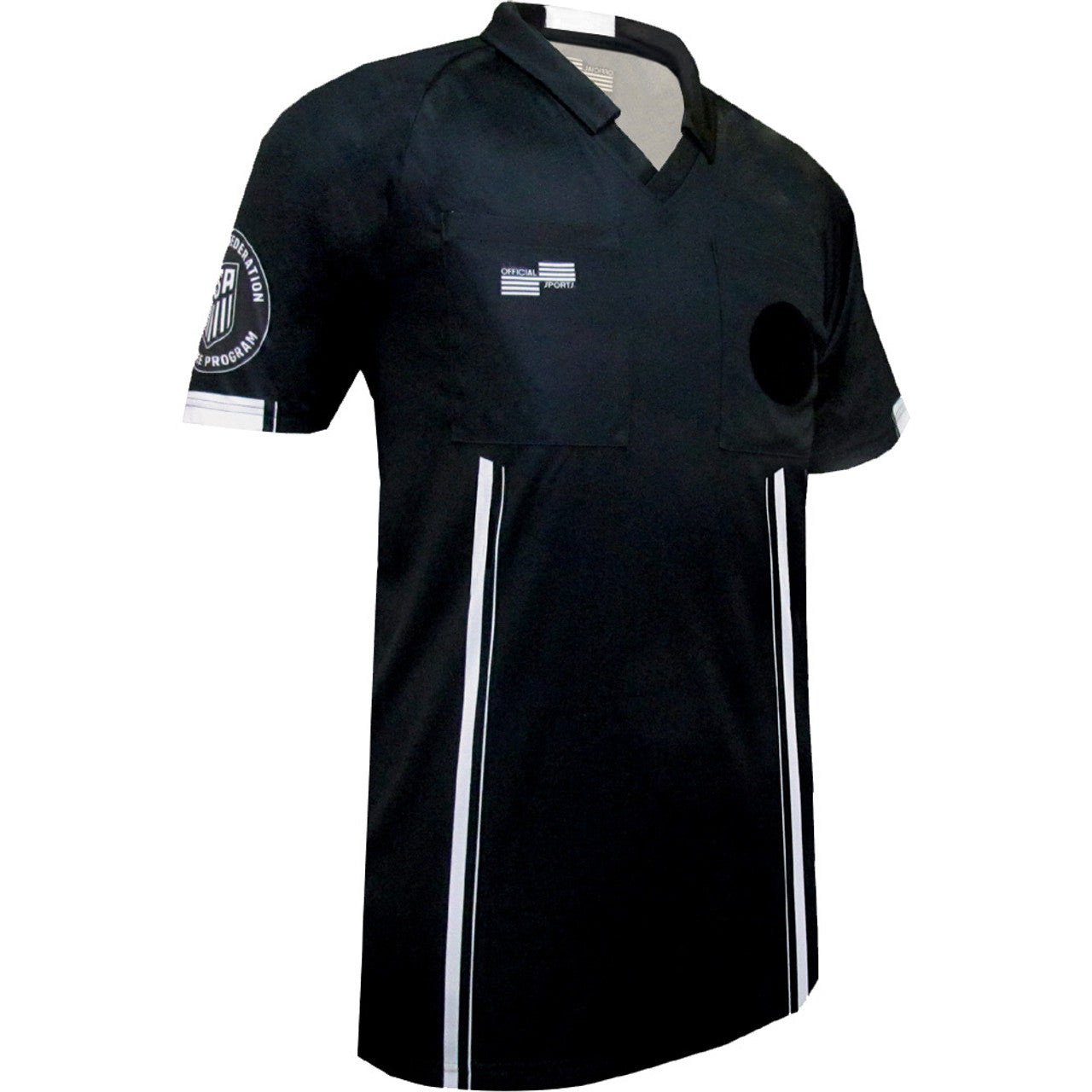 Official Sports USSF Economy Jersey - Black Referee Black Mens XSmall - Third Coast Soccer