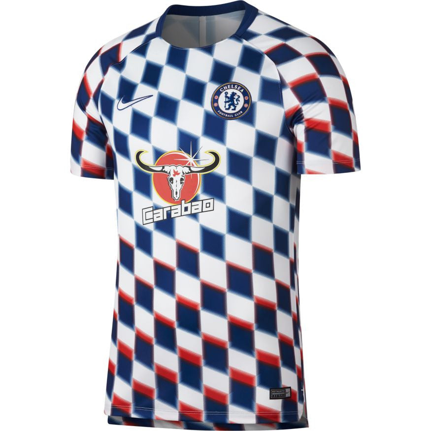 Nike Chelsea FC Squad Top 18/19 Club Replica White/Rush Blue Mens Small - Third Coast Soccer
