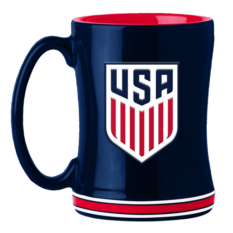 USMNT 14oz Sculpted Relief Mug Drinkware - Third Coast Soccer
